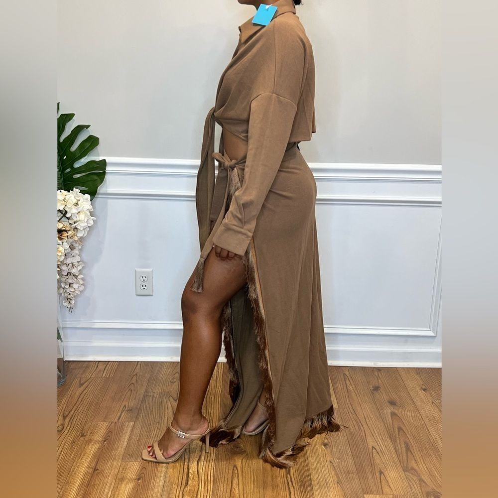 Minaa Monroe fringe skirt and cropped top set - Picture 4 of 5